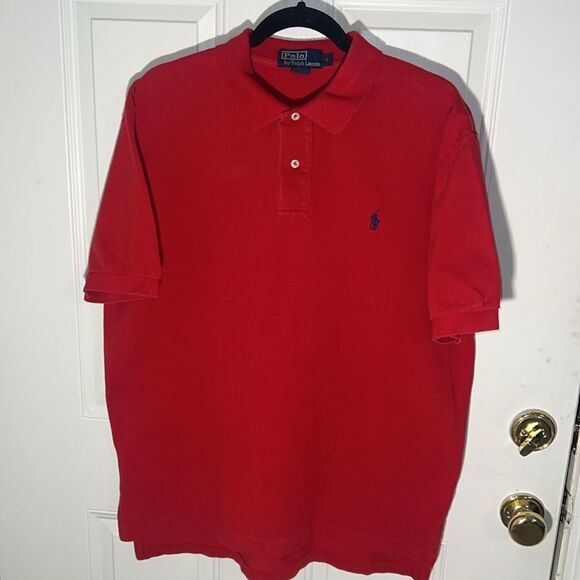 Polo Ralph Lauren Shirt Red Blue - Picture 2 of 6